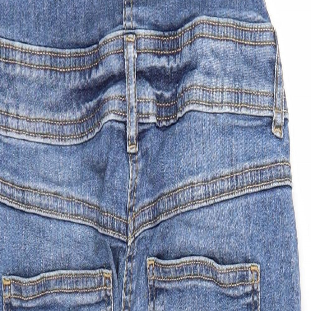 NEXT Girls Blue  Denim Dungaree One-Piece Size 13 Years