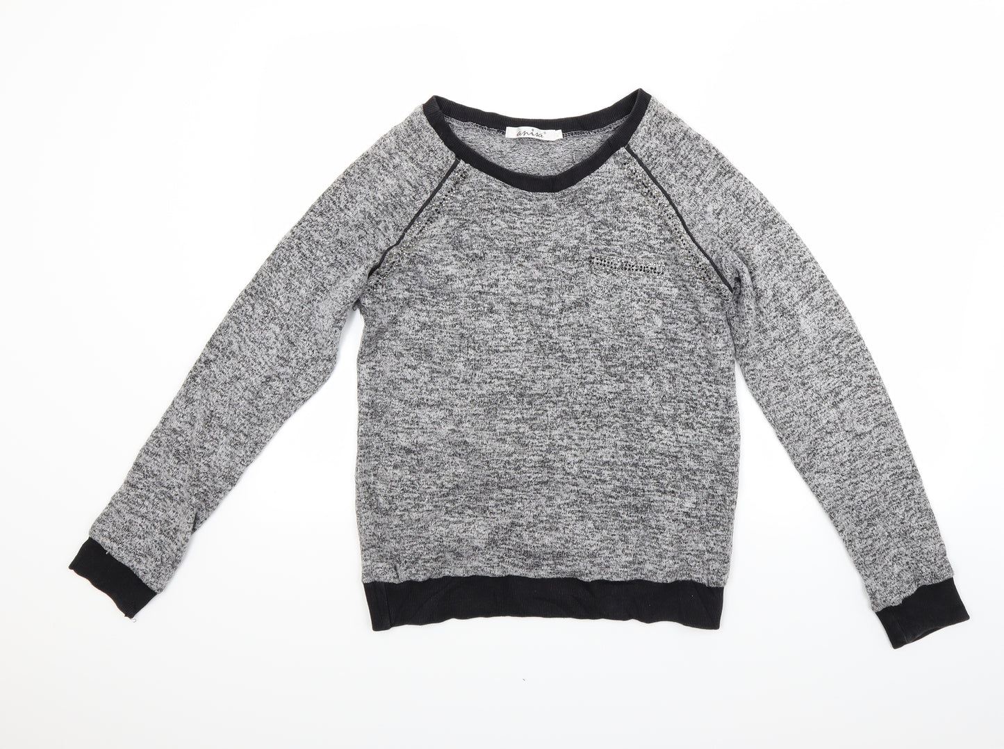 Anisa Womens Grey   Pullover Jumper Size L