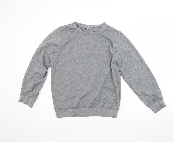 Preworn Womens Grey   Pullover Sweatshirt Size L