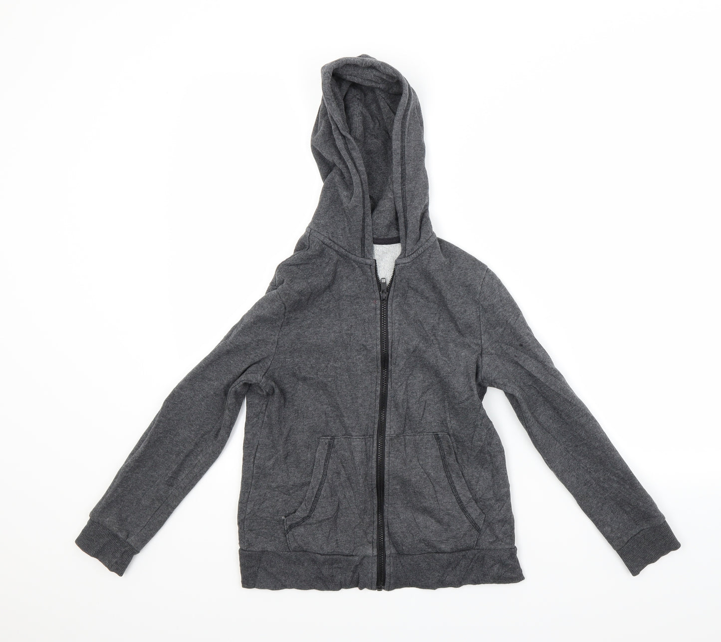 H&M Boys Grey   Full Zip Hoodie Size 9-10 Years