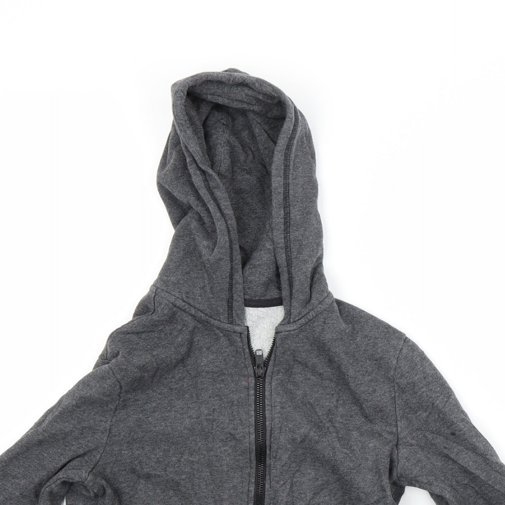 H&M Boys Grey   Full Zip Hoodie Size 9-10 Years