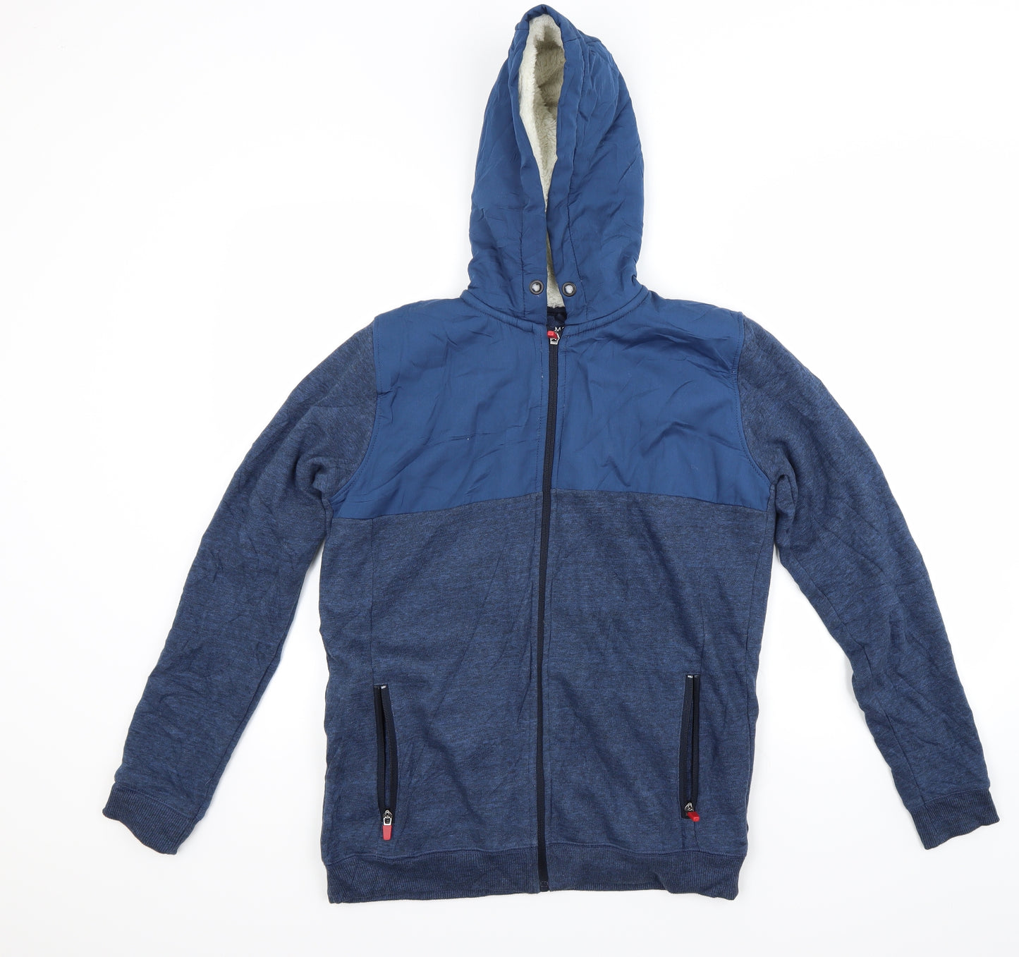 Marks and Spencer Boys Blue   Full Zip Hoodie Size 14 Years