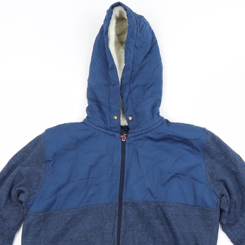 Marks and Spencer Boys Blue   Full Zip Hoodie Size 14 Years