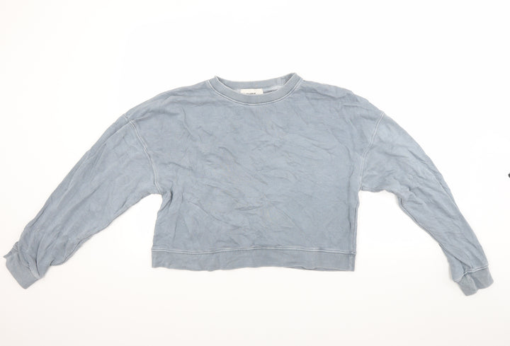 Pull & Bear Womens Blue   Pullover Sweatshirt Size M