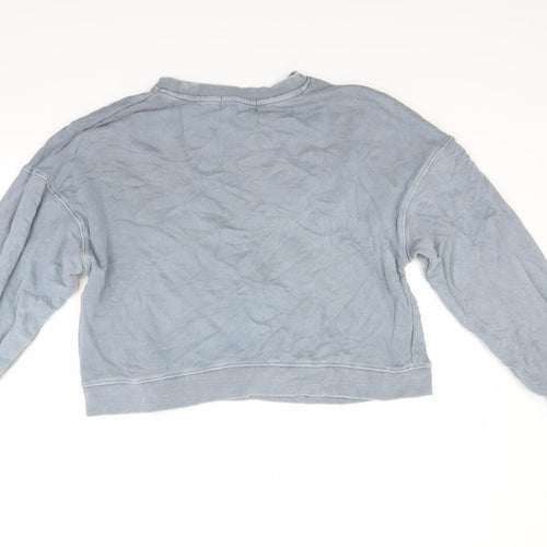 Pull & Bear Womens Blue   Pullover Sweatshirt Size M