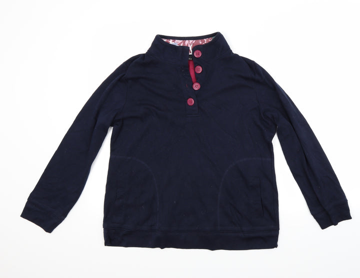 BM Womens Blue Pullover Sweatshirt Size M
