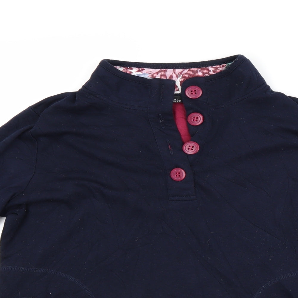 BM Womens Blue   Pullover Sweatshirt Size M