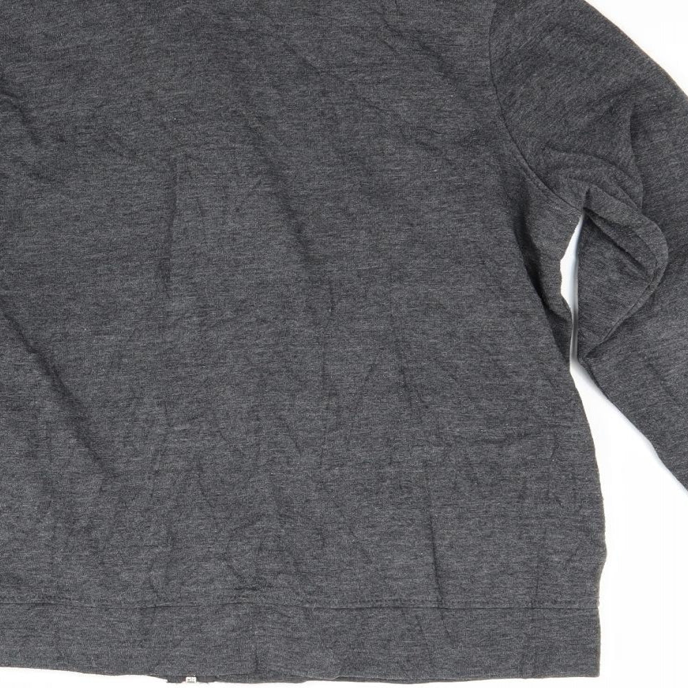 BM Womens Grey   Full Zip Sweatshirt Size M