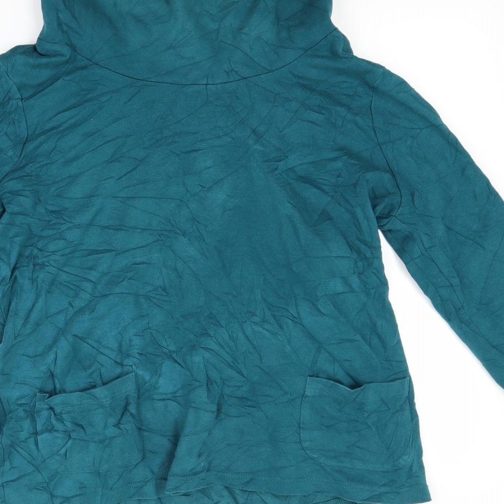 DASH Womens Green   Pullover Sweatshirt Size 14