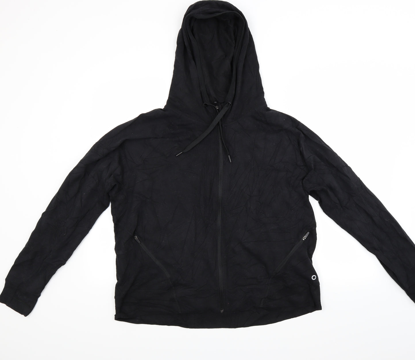 Marks and Spencer Womens Black   Full Zip Hoodie Size 20