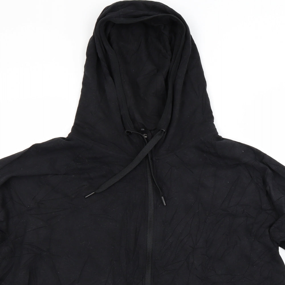 Marks and Spencer Womens Black   Full Zip Hoodie Size 20