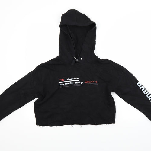 New Look Girls Black   Pullover Hoodie Size 12 Years  - New York