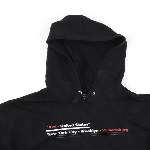 New Look Girls Black   Pullover Hoodie Size 12 Years  - New York