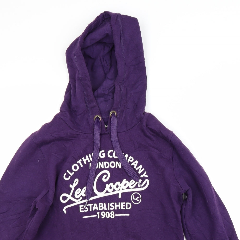Lee Cooper Womens Purple   Pullover Hoodie Size 14