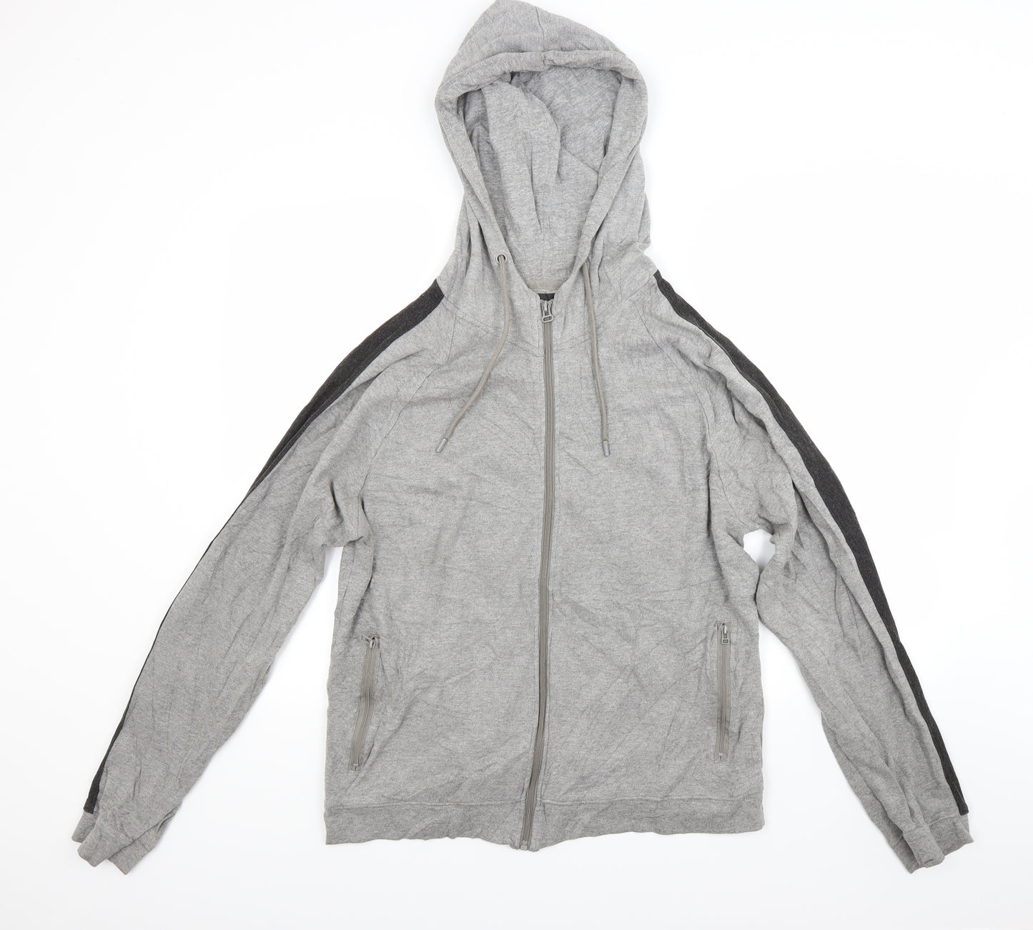 Zara Mens Grey   Full Zip Hoodie Size XL