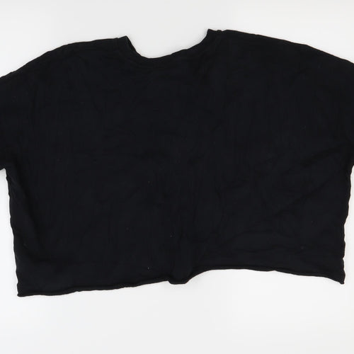 Primark Womens Blue   Pullover Sweatshirt Size S  - crop top