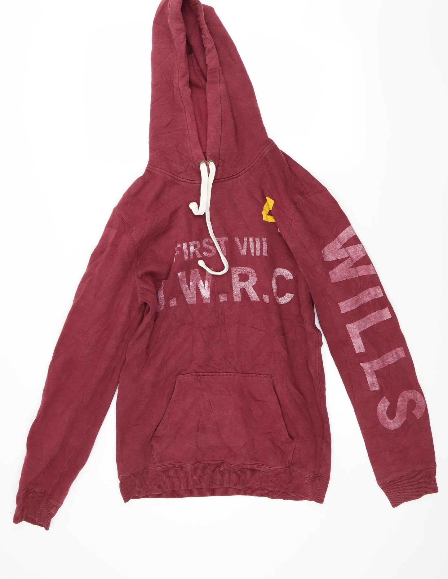 Jack Wills Mens Red   Pullover Hoodie Size S  - large fit