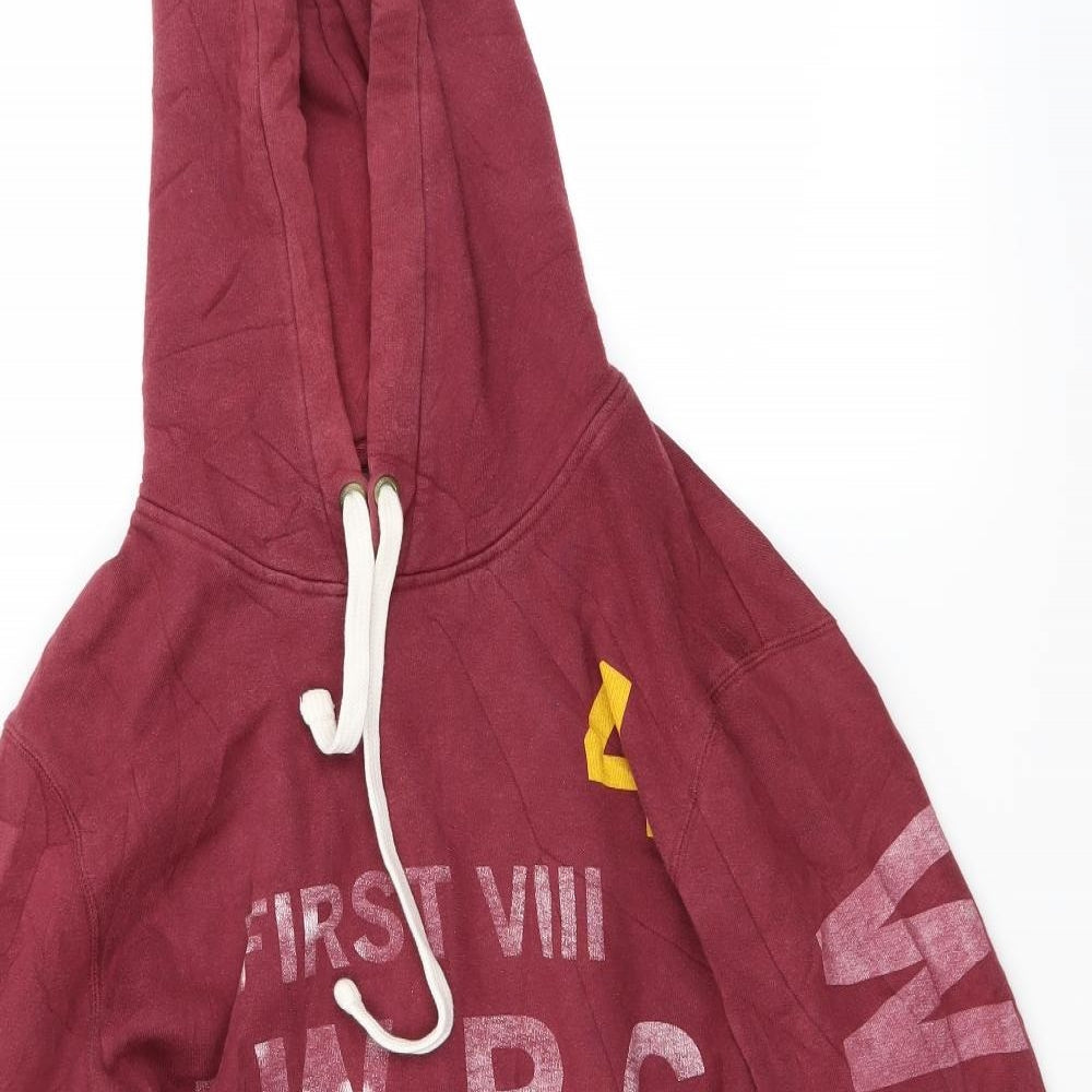 Jack Wills Mens Red   Pullover Hoodie Size S  - large fit