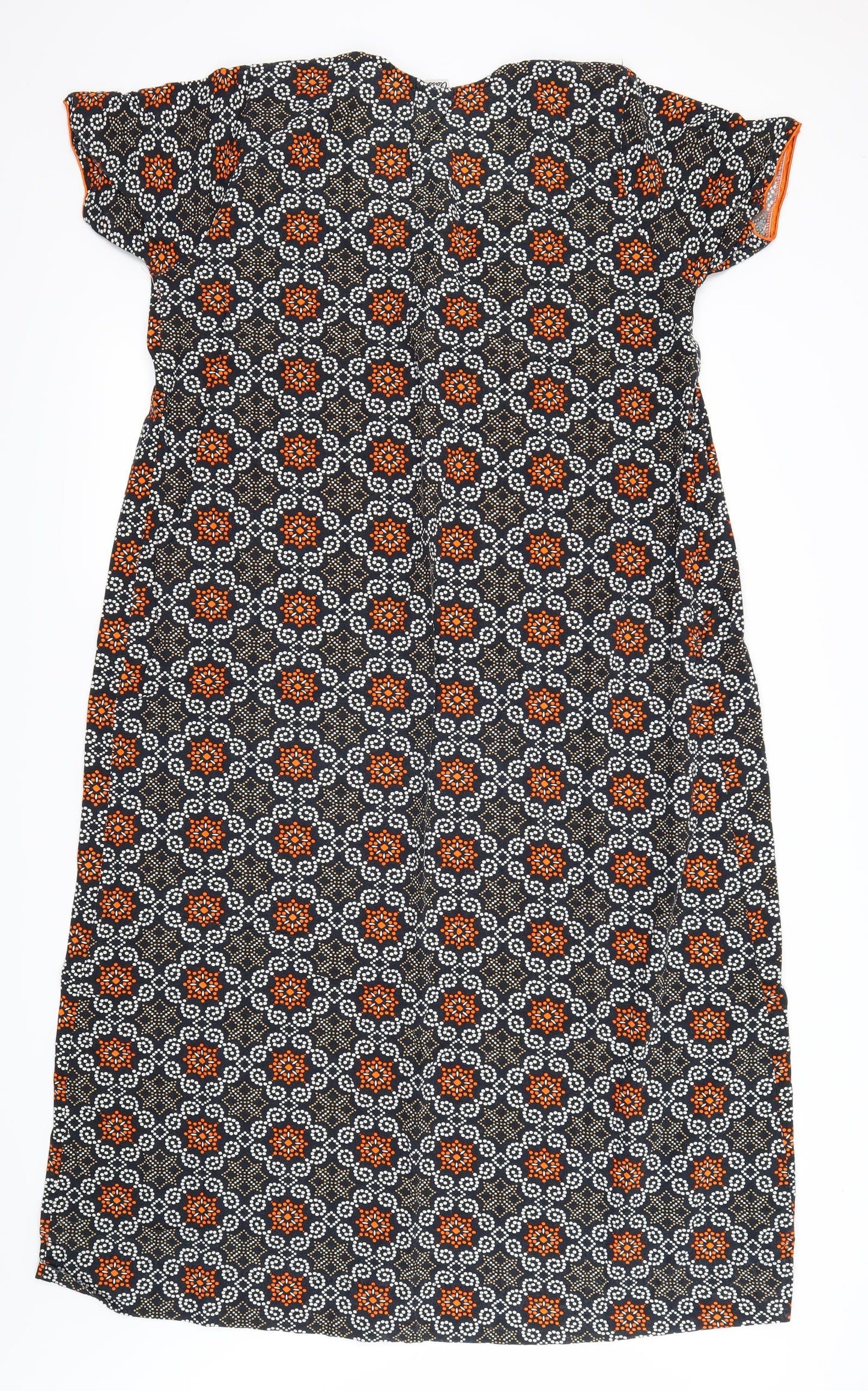 Preworn Womens Black Floral  Top Dress One Size