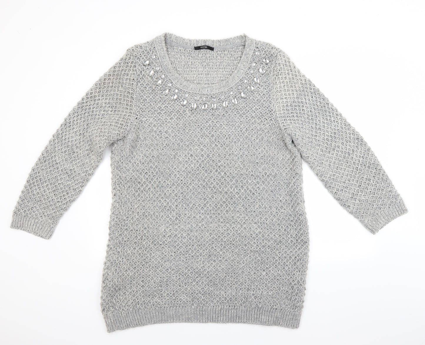 George Womens Grey   Jumper Dress  Size 16