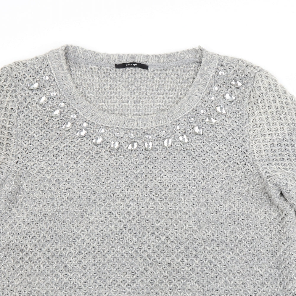 George Womens Grey   Jumper Dress  Size 16