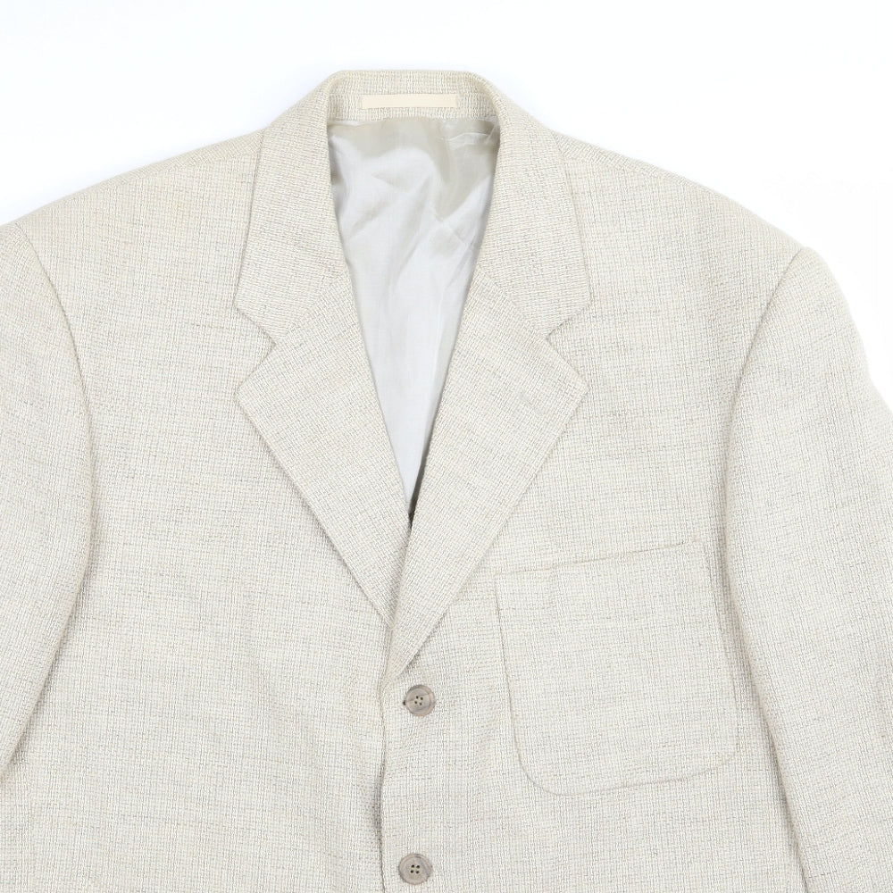 REMUS Mens Beige   Jacket Suit Jacket Size 42