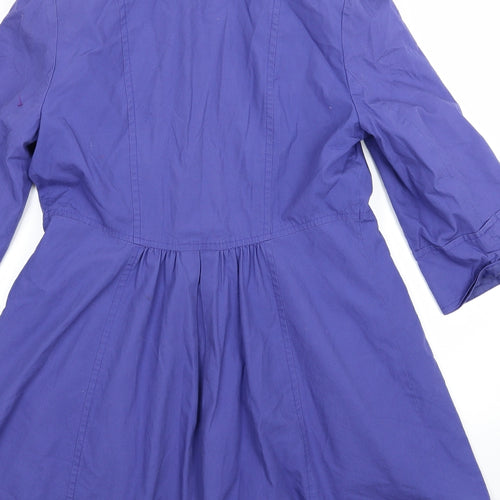 Marks and Spencer Womens Purple   Overcoat Coat Size 14