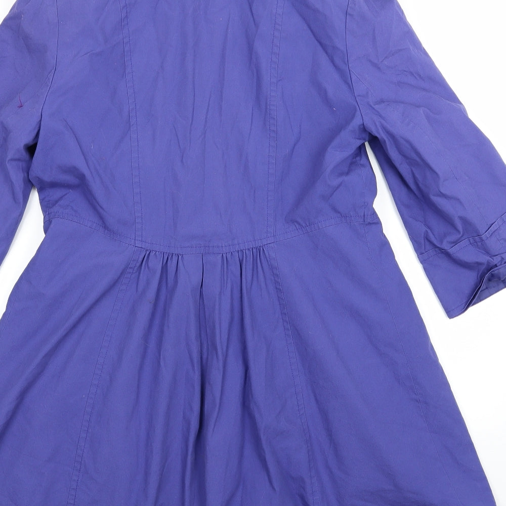 Marks and Spencer Womens Purple   Overcoat Coat Size 14