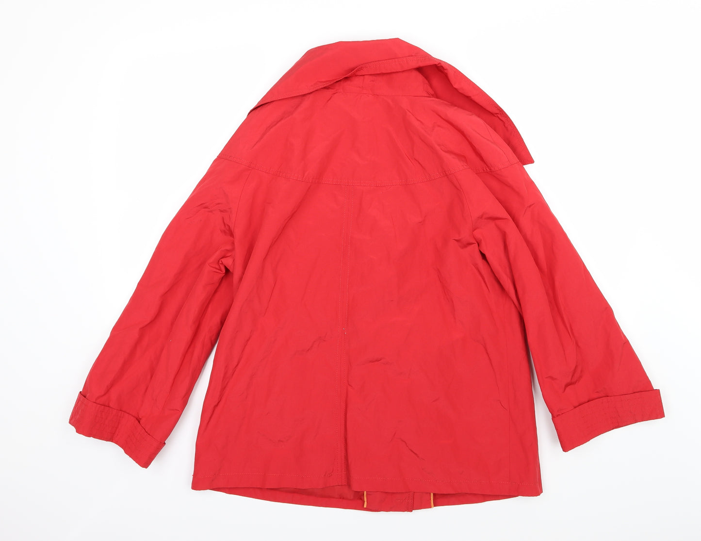 Lebek Womens Red   Overcoat Coat Size 10