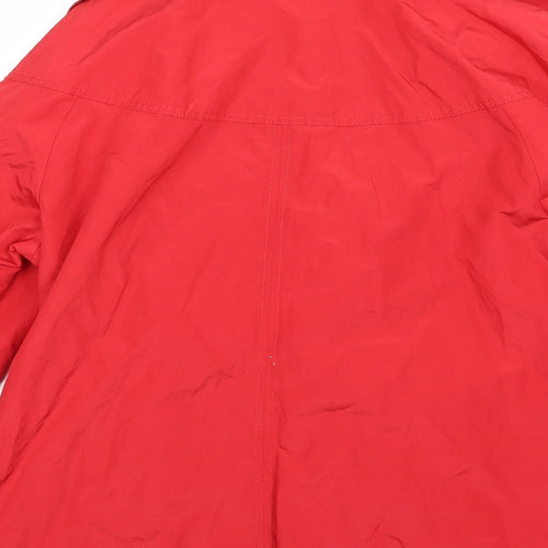 Lebek Womens Red   Overcoat Coat Size 10