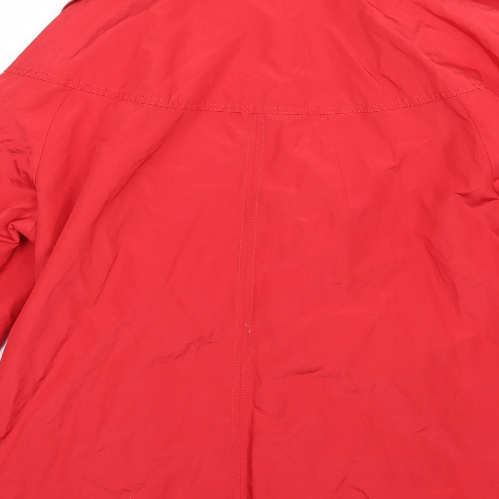 Lebek Womens Red   Overcoat Coat Size 10