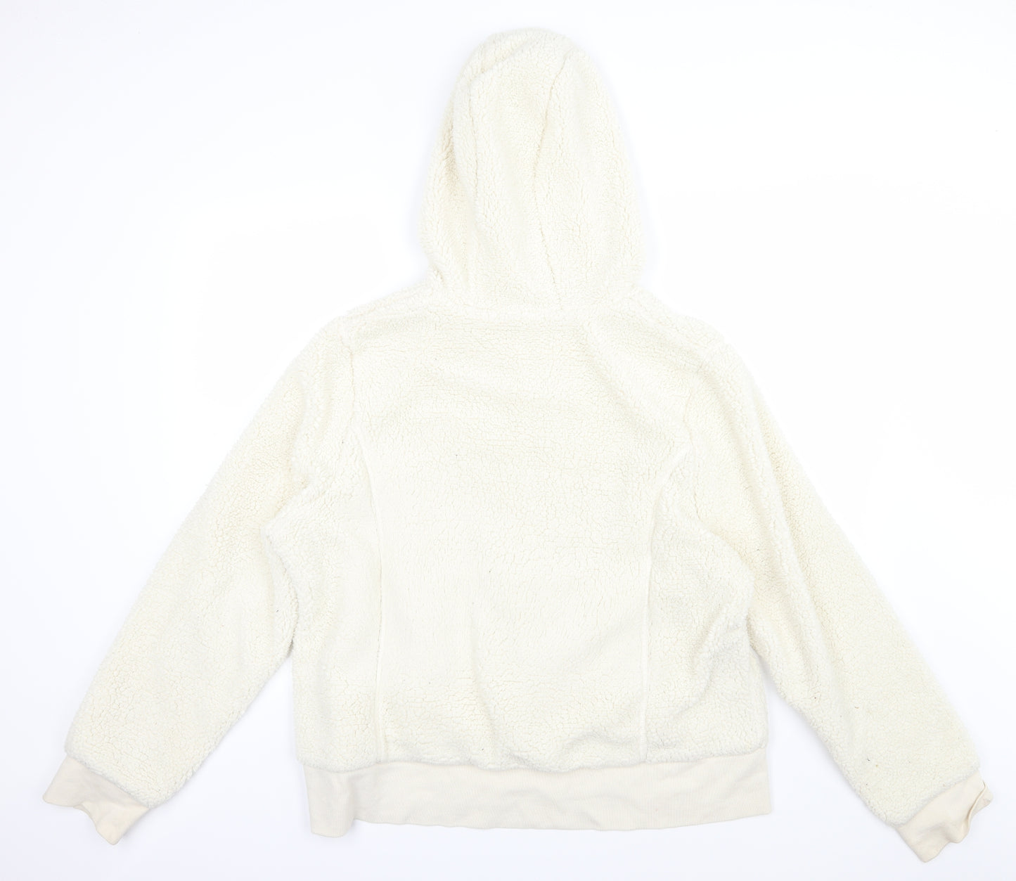 George Womens Ivory  Fleece Full Zip Hoodie Size 24