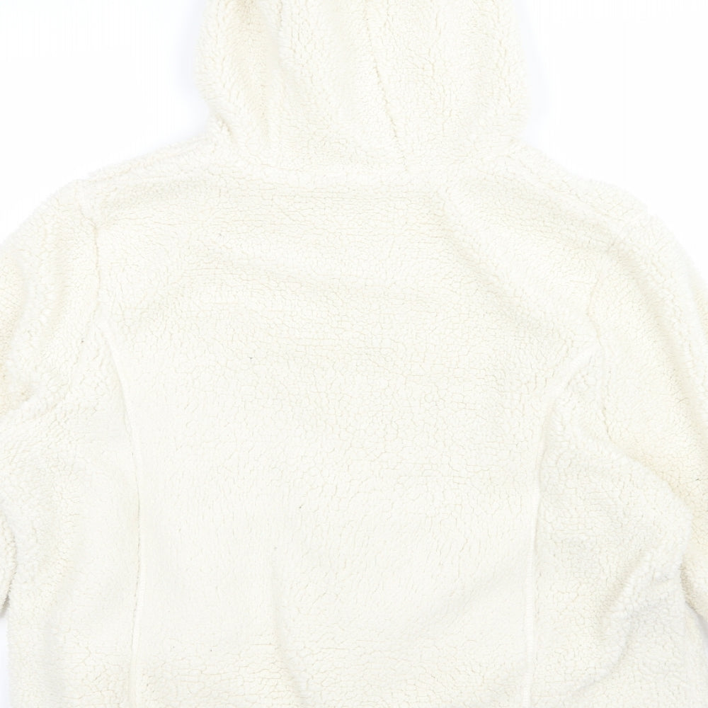 George Womens Ivory  Fleece Full Zip Hoodie Size 24