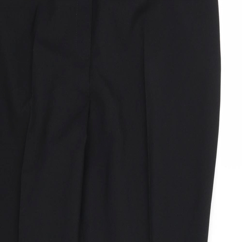 Papaya Womens Black  Rayon Trousers  Size 18 L29 in