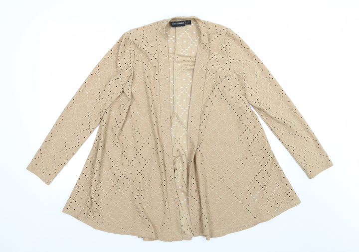 Nina Leonard Womens Brown   Jacket  Size S