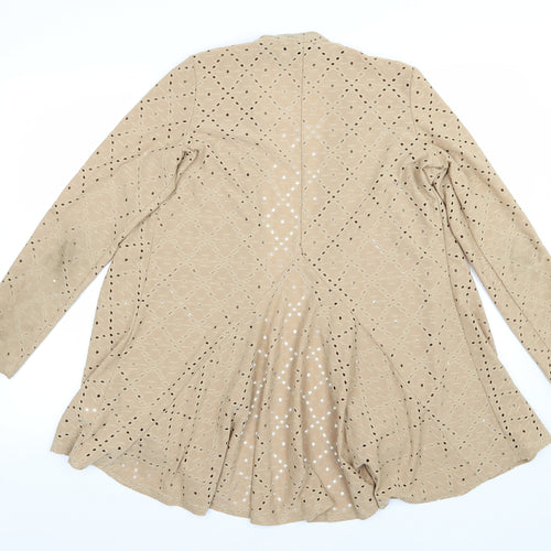 Nina Leonard Womens Brown   Jacket  Size S