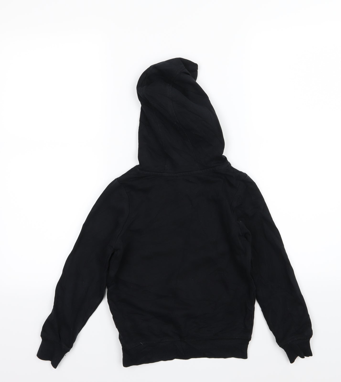 George Girls Black  Jersey Pullover Hoodie Size 7-8 Years  - unicorn sequin