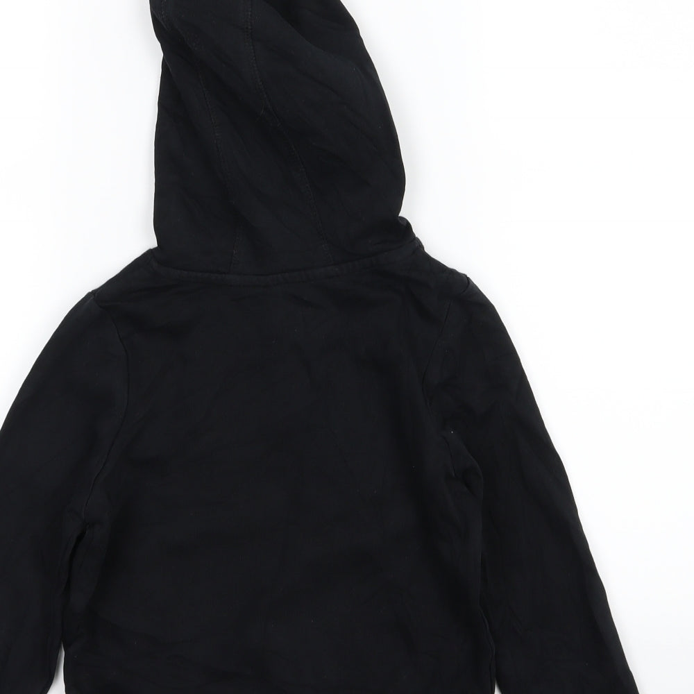 George Girls Black  Jersey Pullover Hoodie Size 7-8 Years  - unicorn sequin