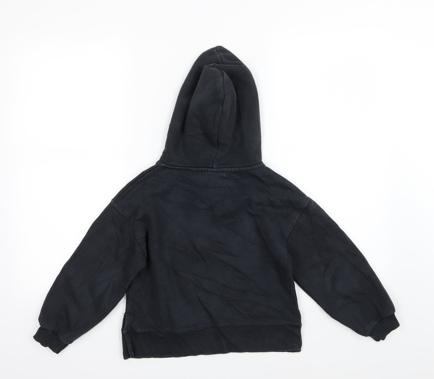 Zara Girls Grey  Jersey Pullover Hoodie Size 7 Years  - love
