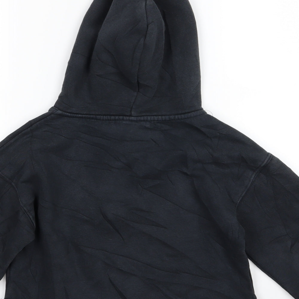Zara Girls Grey  Jersey Pullover Hoodie Size 7 Years  - love