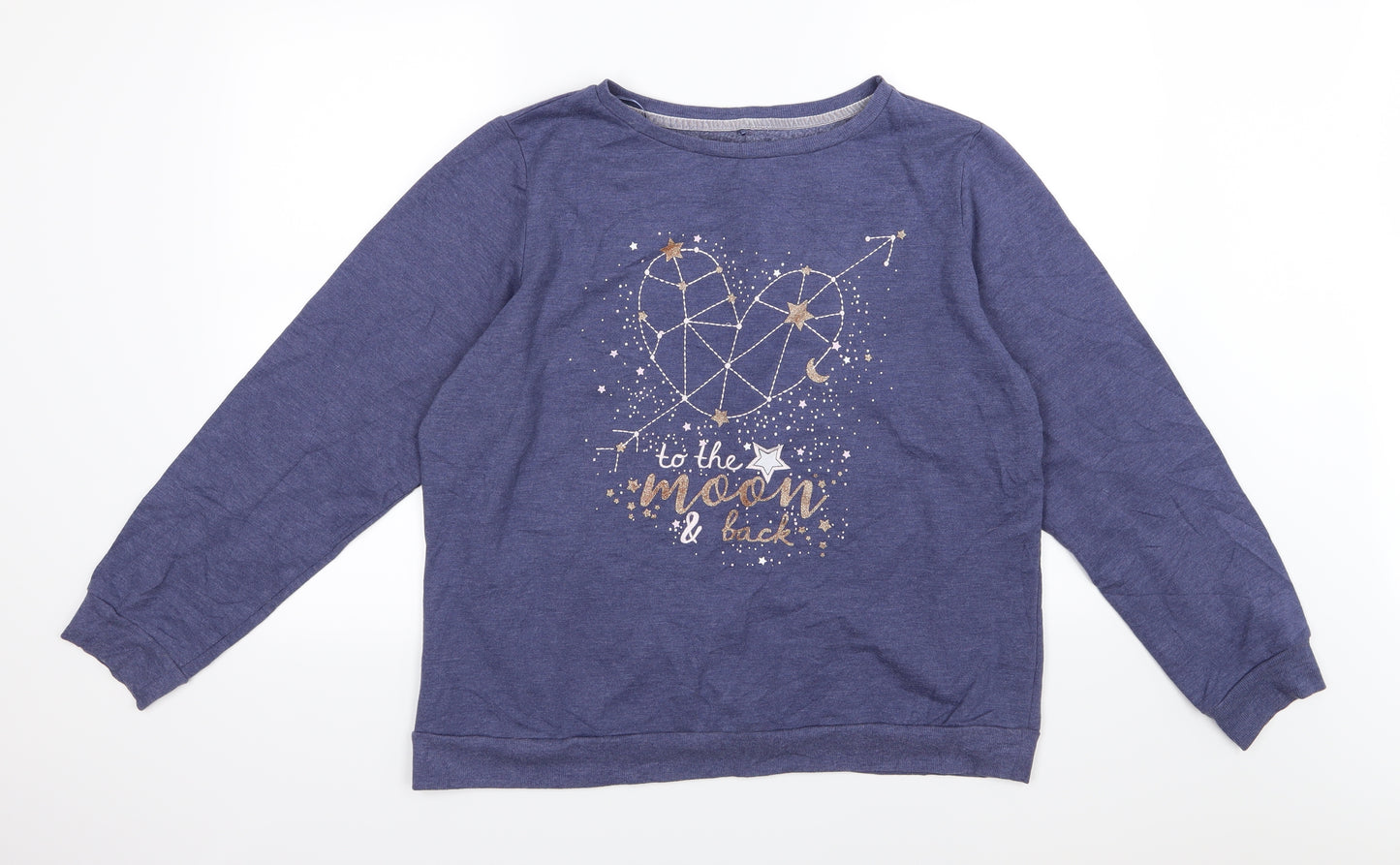 George Womens Blue  Jersey Pullover Sweatshirt Size 20  - To the moon and back