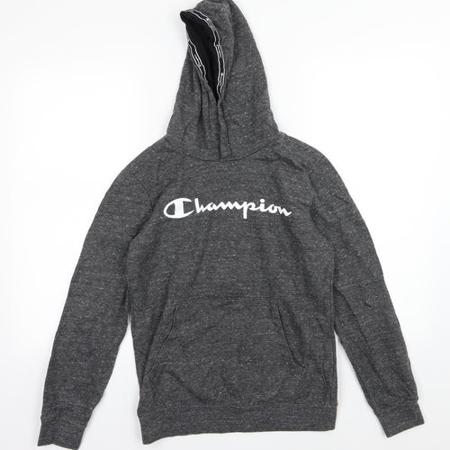 Champion Boys Grey  Jersey Pullover Hoodie Size 13-14 Years