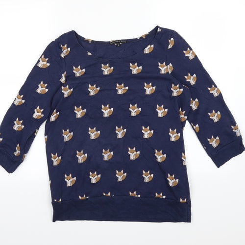 Truly Madly Deeply Womens Blue  Jersey Pullover Sweatshirt Size S  - Fox