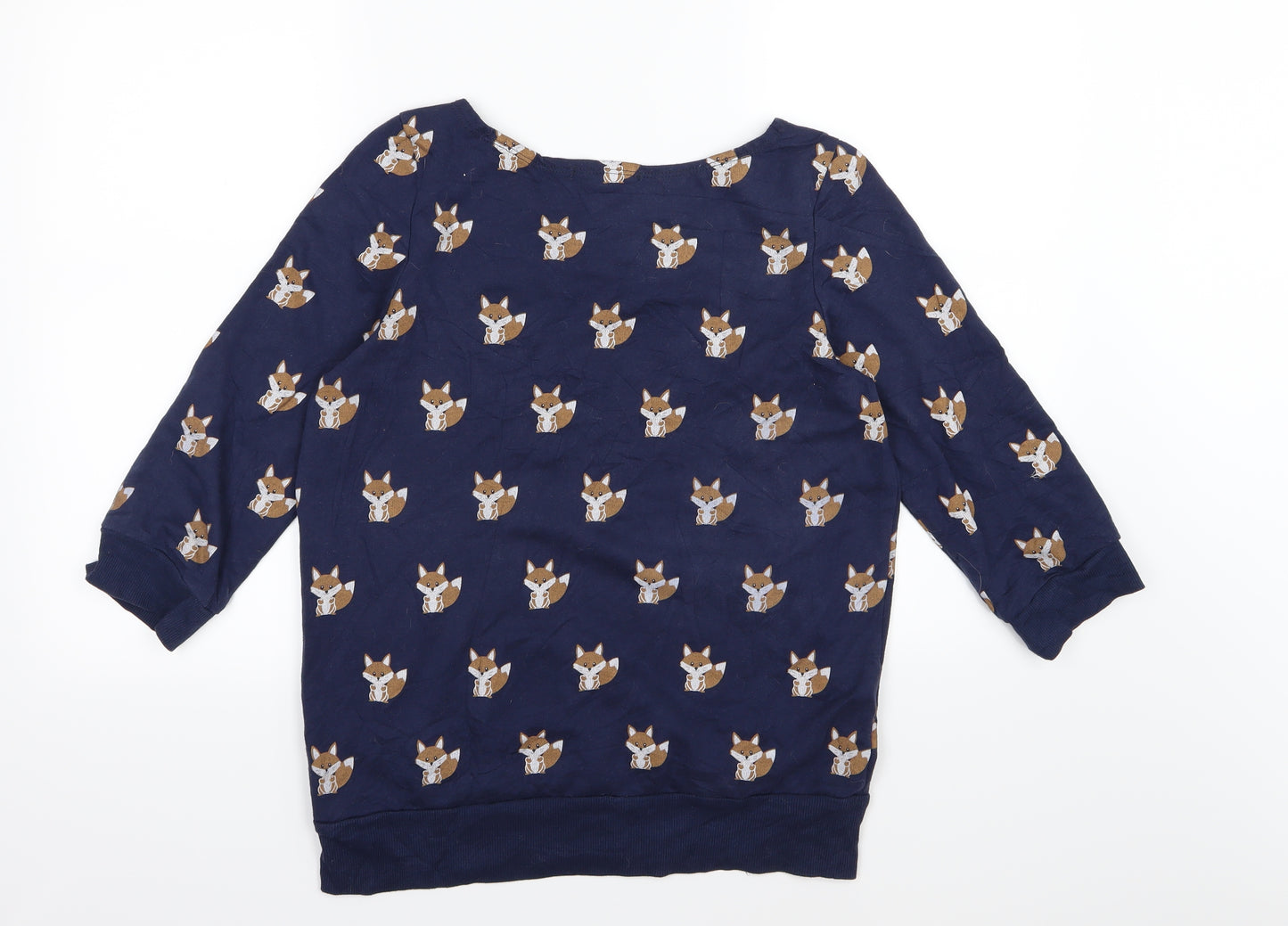 Truly Madly Deeply Womens Blue  Jersey Pullover Sweatshirt Size S  - Fox
