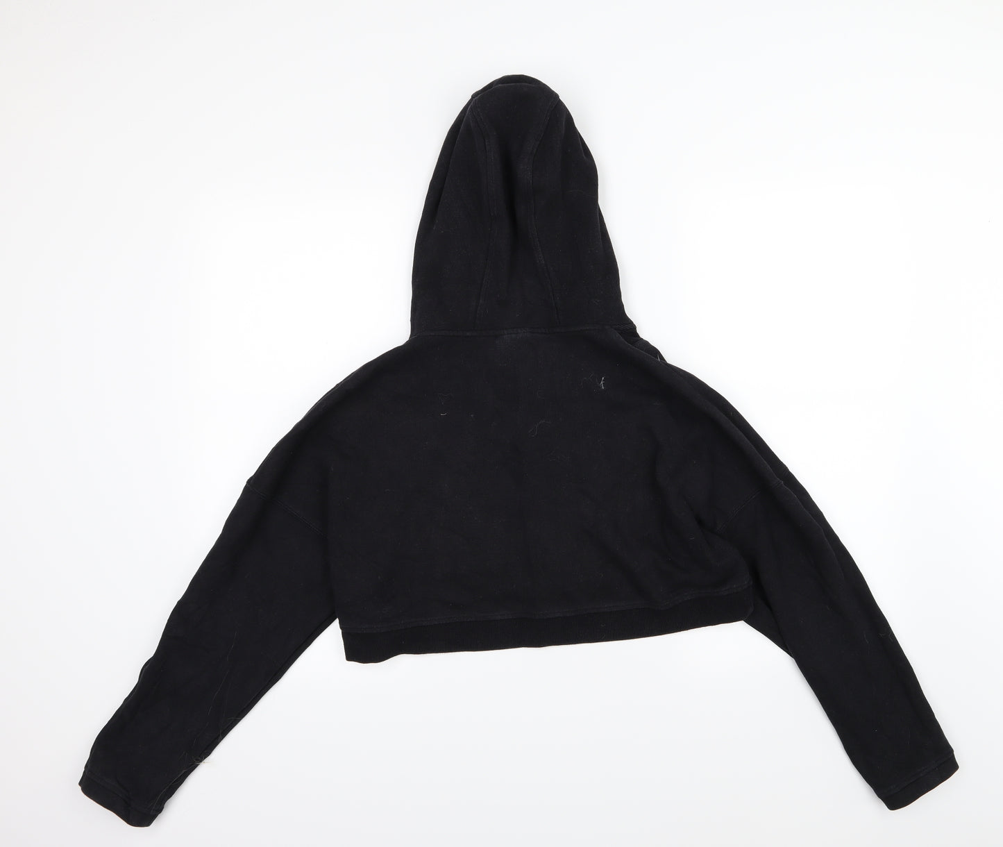 USA Pro Womens Black  Jersey Pullover Hoodie Size 12  - cropped