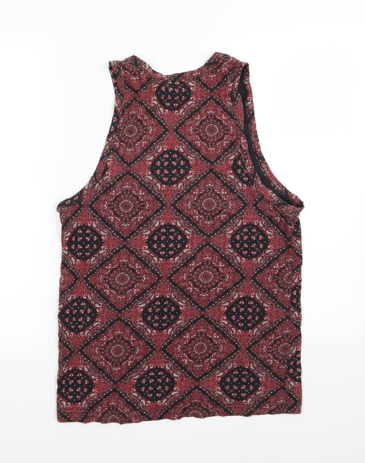 Worland Womens Multicoloured Paisley Jersey Basic Tank Size S