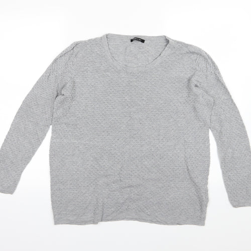ESMARA Womens Grey  Knit Pullover Jumper Size XL