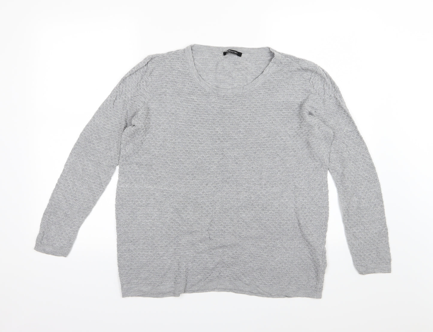 ESMARA Womens Grey  Knit Pullover Jumper Size XL