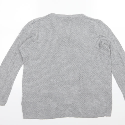 ESMARA Womens Grey  Knit Pullover Jumper Size XL