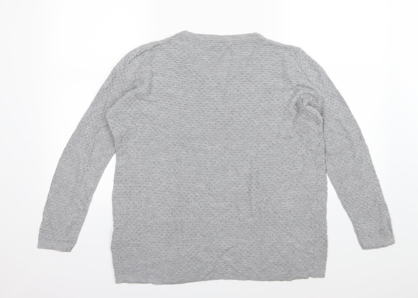 ESMARA Womens Grey  Knit Pullover Jumper Size XL
